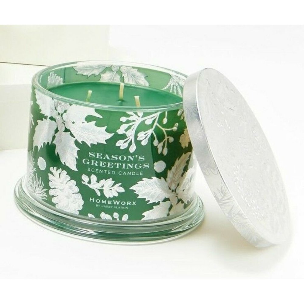 HomeWorx 14oz Holiday Candles Season's Greetings